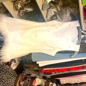 White cocktail dress